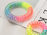 Rainbow Coil Hair Ties (2pk)
