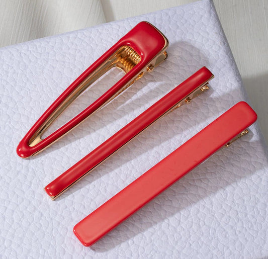 Red Fringe Clip Set