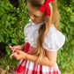 Red Velvet Ribbon Bow