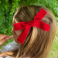 Red Velvet Ribbon Bow