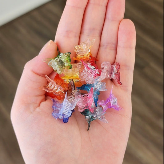 Mixed Butterfly Claw Clips