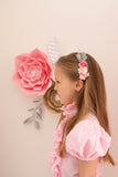 Pink Floral Comb