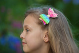 Rainbow Glitter Bow