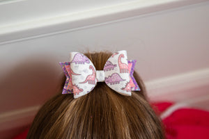 Pastel Dinosaur Bows
