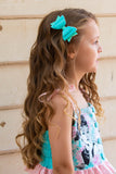 Mint Merino Wool Felt Bow