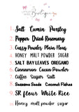 Kitchen Labels