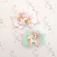 Mint/ White Unicorn Rider