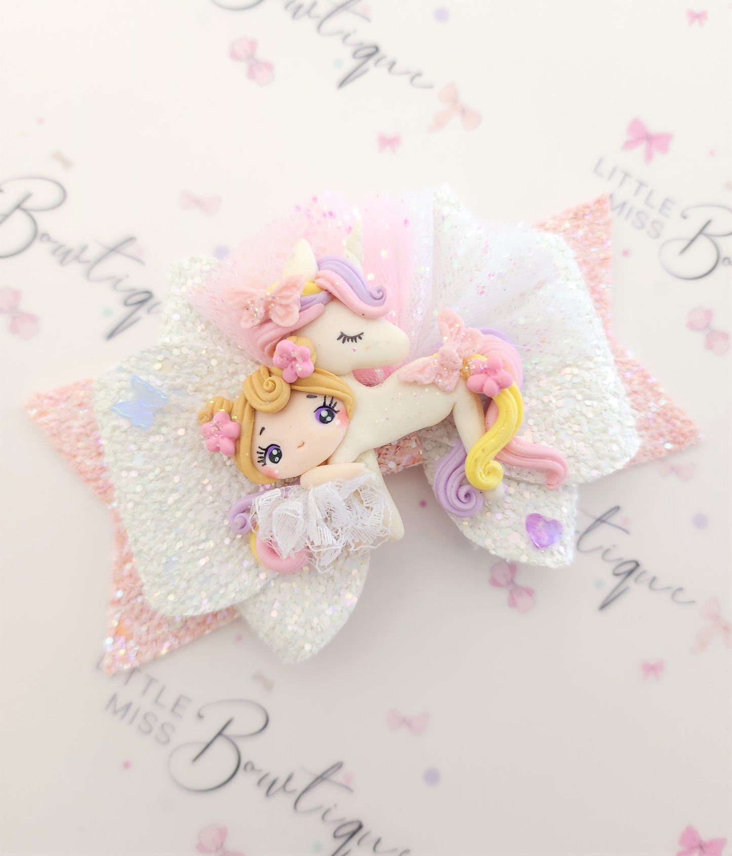 Mint/ White Unicorn Rider