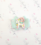 Mint/ White Unicorn Rider