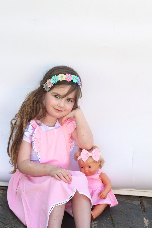 Rainbow Daisy Felt Headband