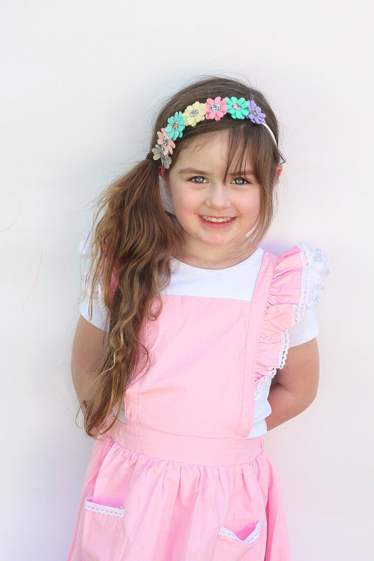 Rainbow Daisy Felt Headband