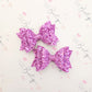 Purple Double Glitter Bow