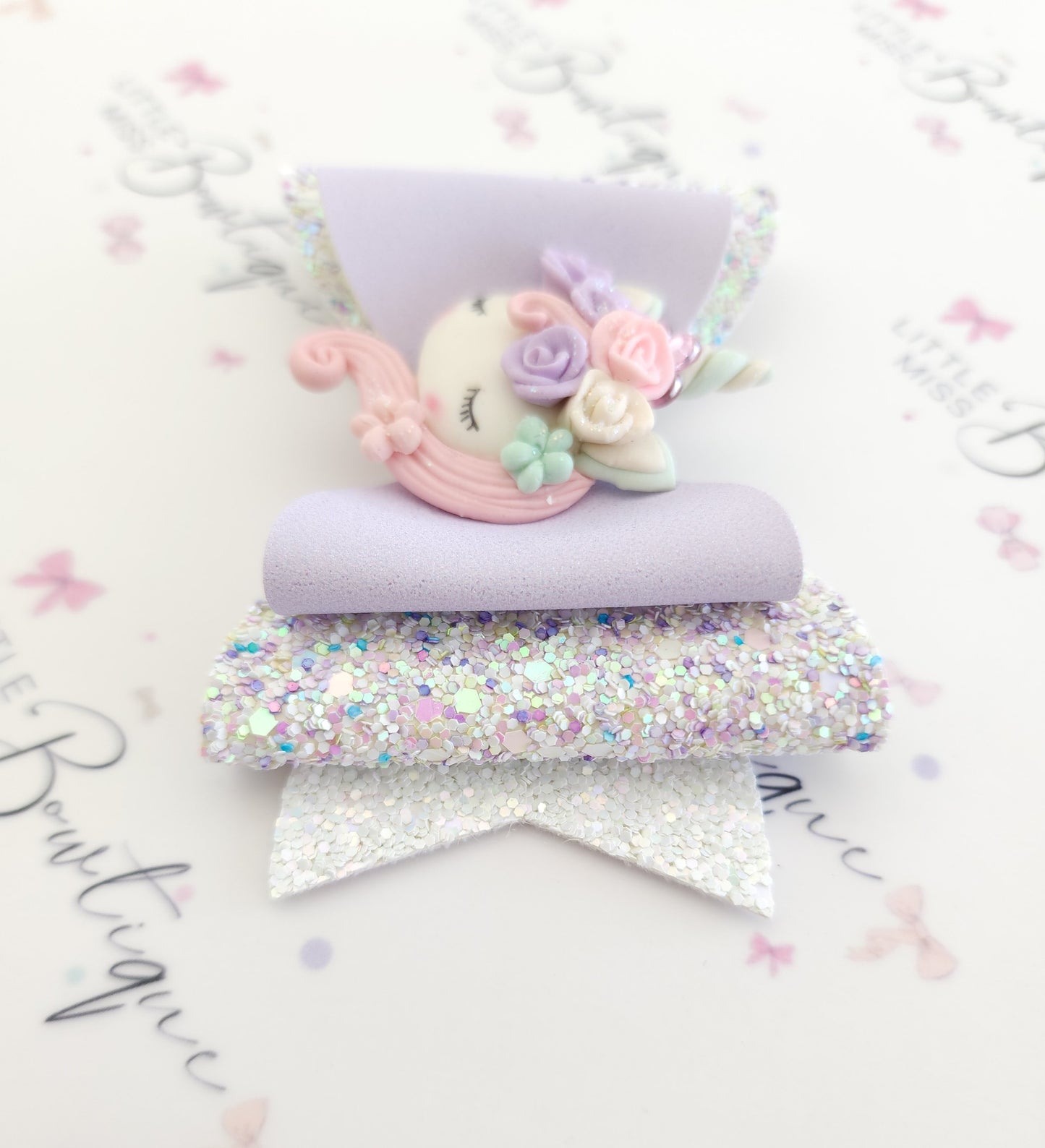 Sleeping Beauty Unicorn bows (3 styles)