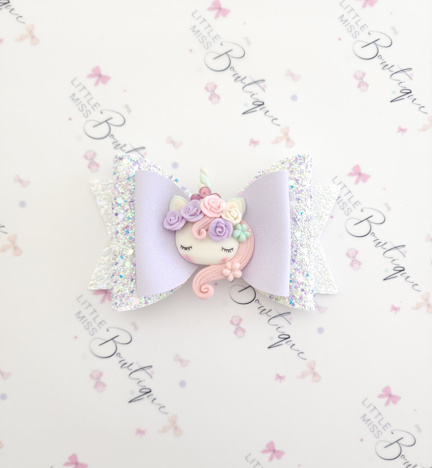 Sleeping Beauty Unicorn bows (3 styles)