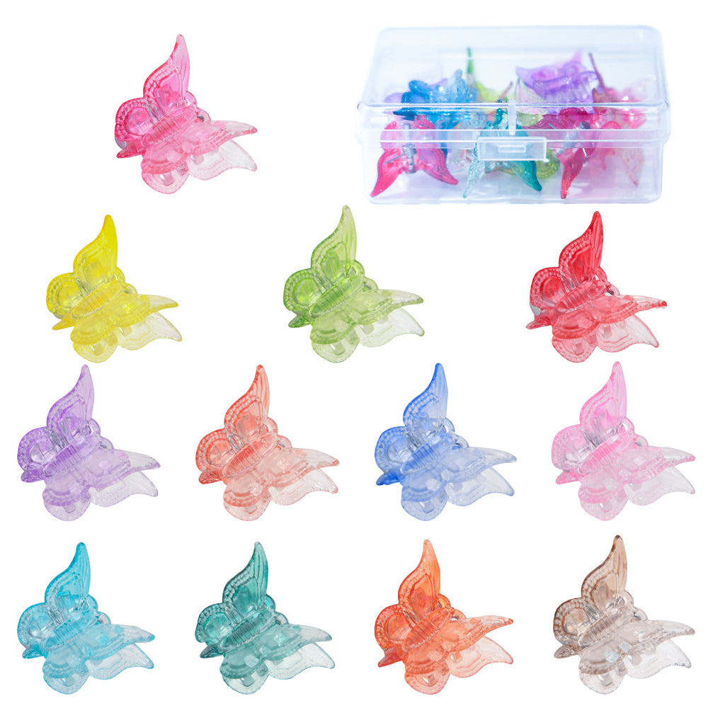 Mixed Butterfly Claw Clips