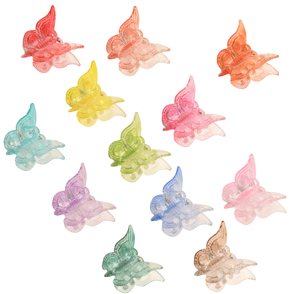 Mixed Butterfly Claw Clips