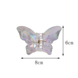Butterfly Iridescent Claw Clip - Large