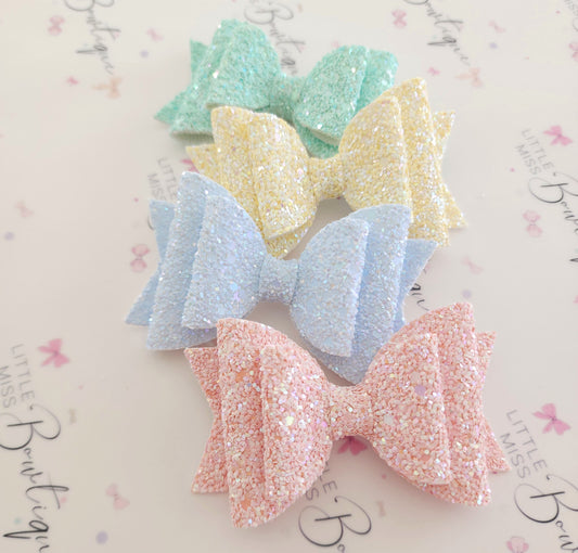 Pastel Gelato Glitter Bows