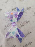 Lavender Floral Bow