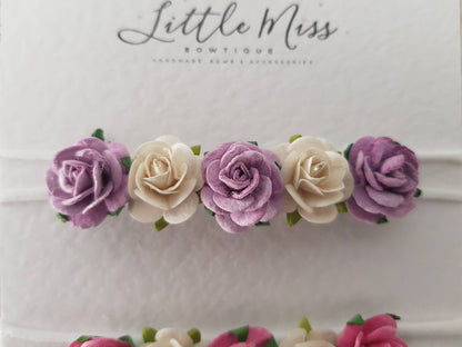 Purple Flower Crown Headband