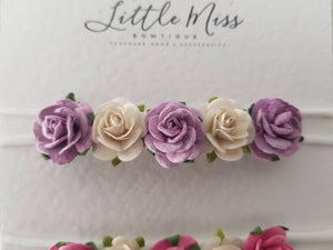 Purple Flower Crown Headband