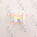 Pastel Leopard Bow