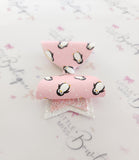 Pink Penguin Bow