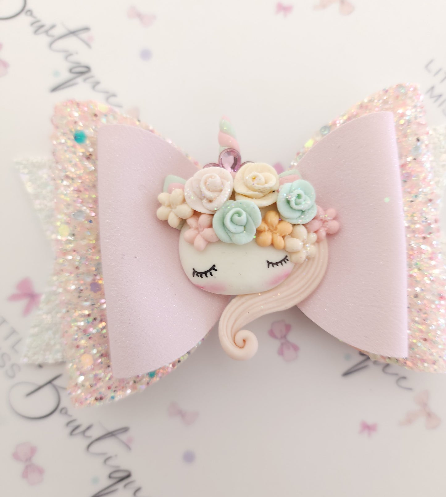 Sleeping Beauty Unicorn bows (3 styles)
