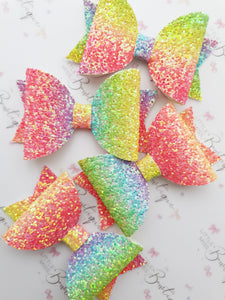 Rainbow Glitter Bow