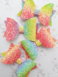 Rainbow Glitter Bow