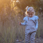 Baby Blue Floral Comb