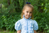 Navy Blue Merino Wool Felt Bow