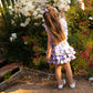 Purple Florals Summer Bow